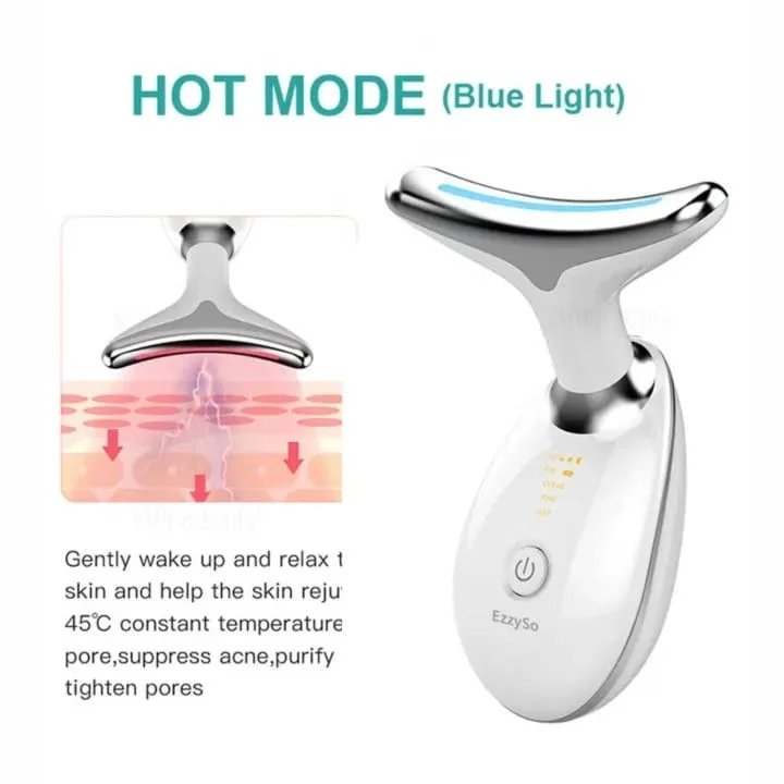 Neck Tightening Massager – 4-Mode Electric Face & Neck Massage Device with LED Display